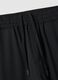 Black regular fit trousers with elasticated waist_5