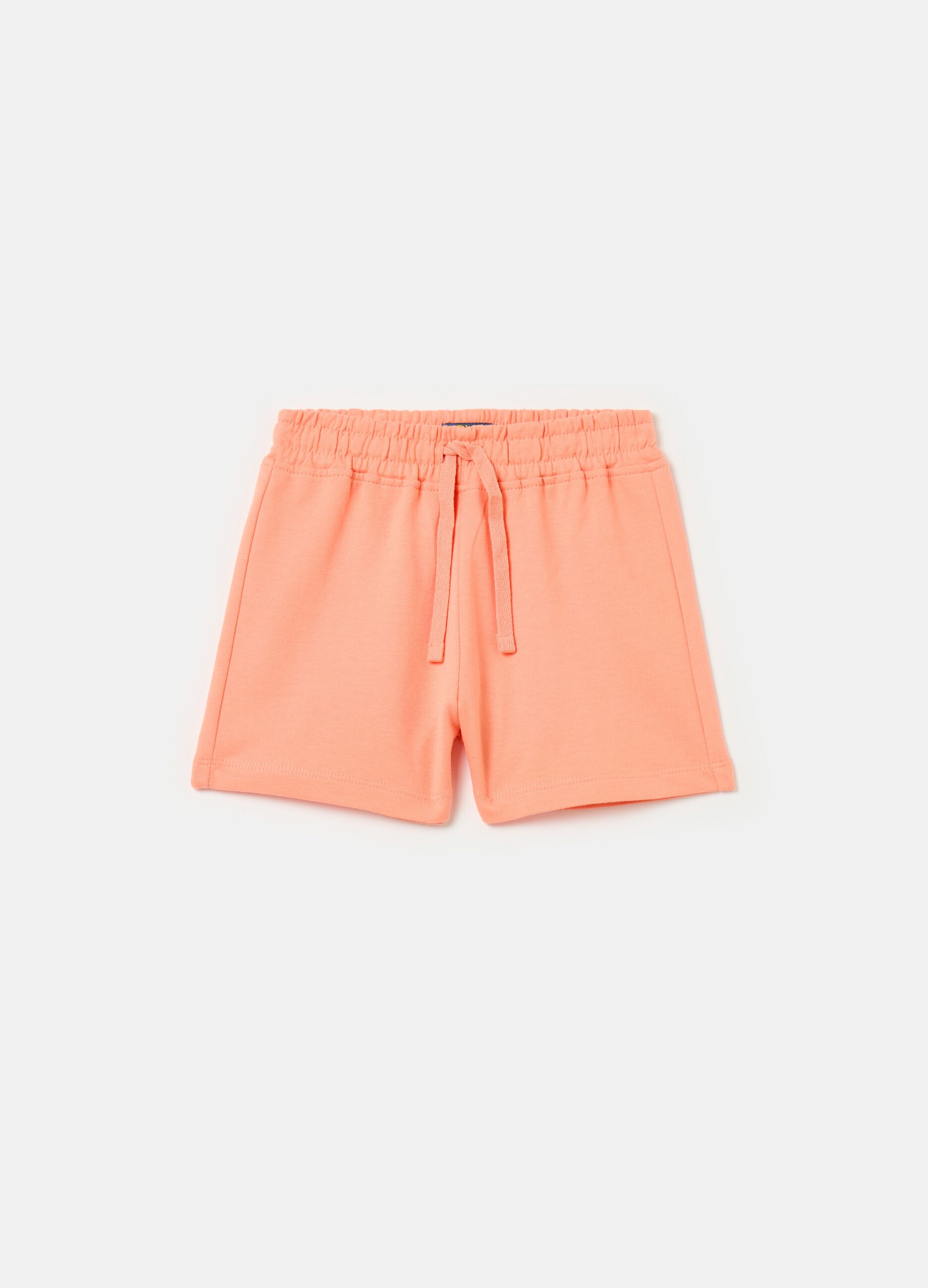 Shorts in felpa con coulisse
