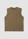 Brown pure cotton vest top_4