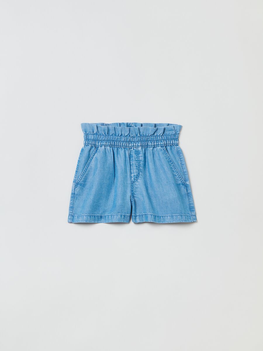 Shorts in Lyocell with pockets_0