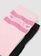 Tripack di calze midi rosa in cotone organico elasticizzato_2