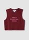 Rotes Regular-Fit Tanktop aus Stretch-Baumwolle mit Statement-Print_4