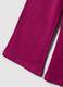 Girls&rsquo; purple flared cotton joggers_3