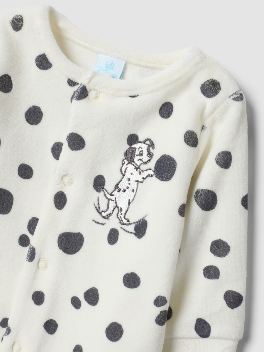2-pack grey and white cotton-blend sleepsuits with 101 Dalmatians print_2