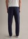 Blue cotton blend stretch jogger trousers regular fit_2