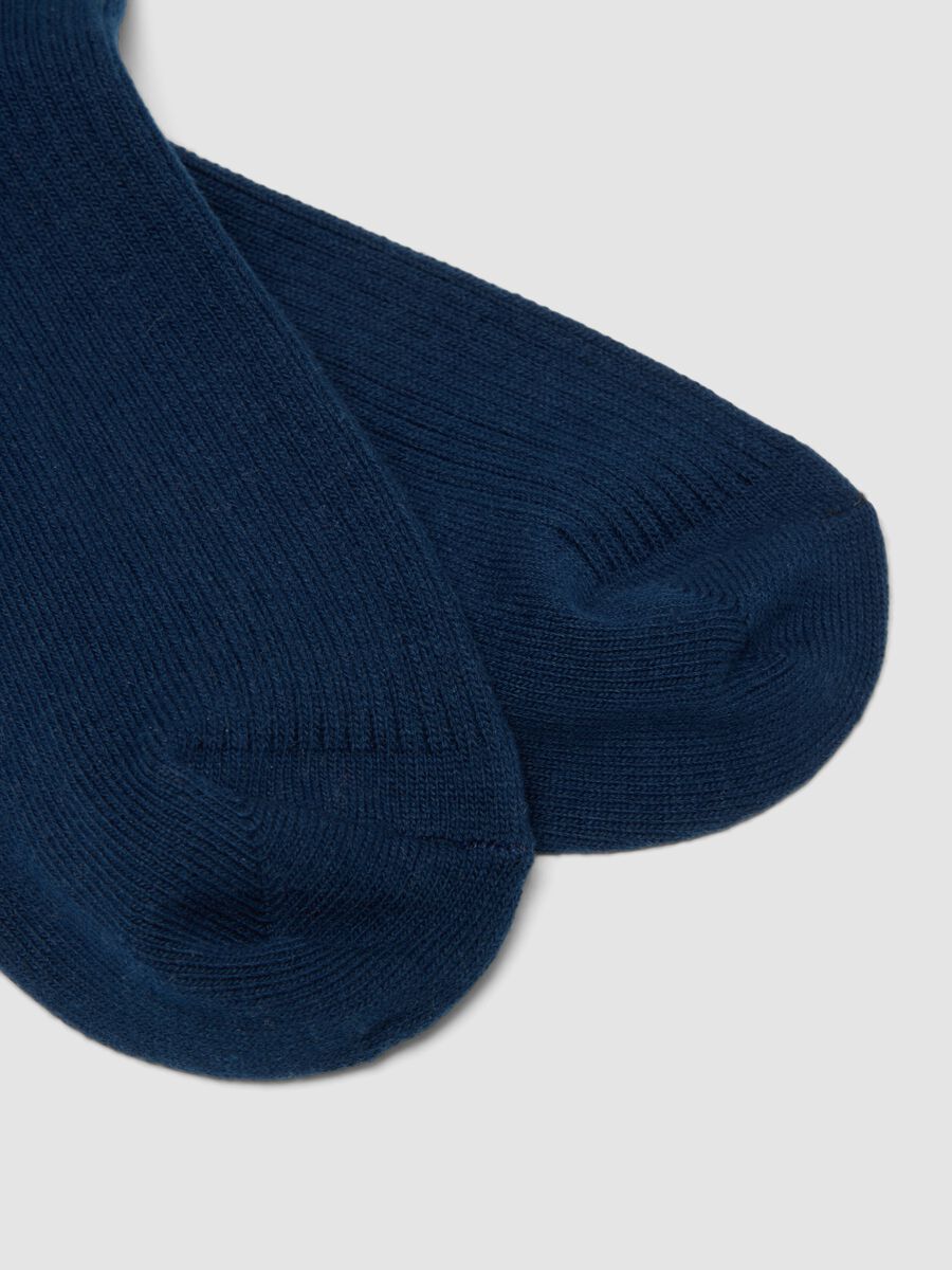 Blaue Socken aus Stretch-Baumwolle_2