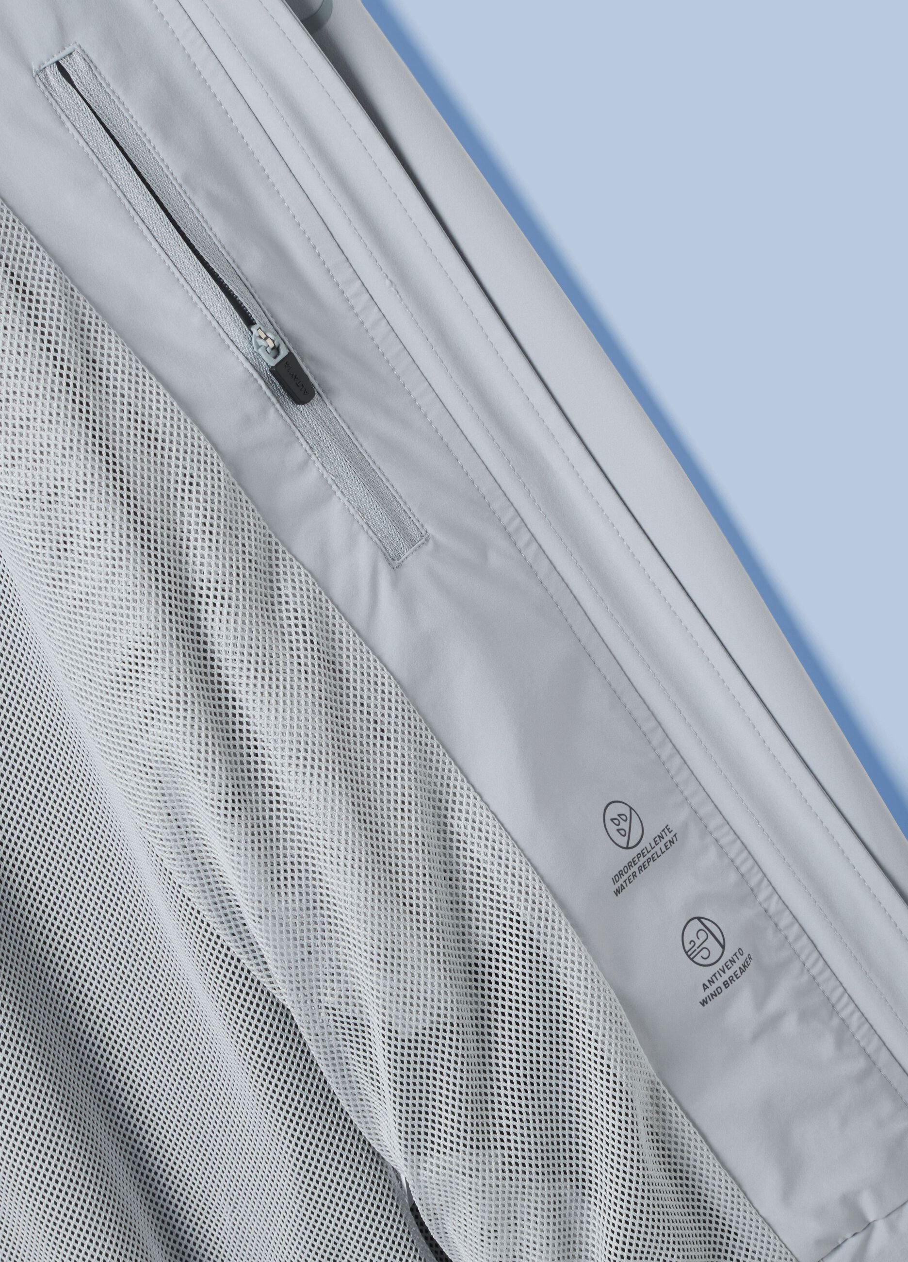 ALTAVIA SAILING grey windbreaker jacket with zip