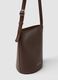 Brown bucket bag with adjustable shoulder strap_2