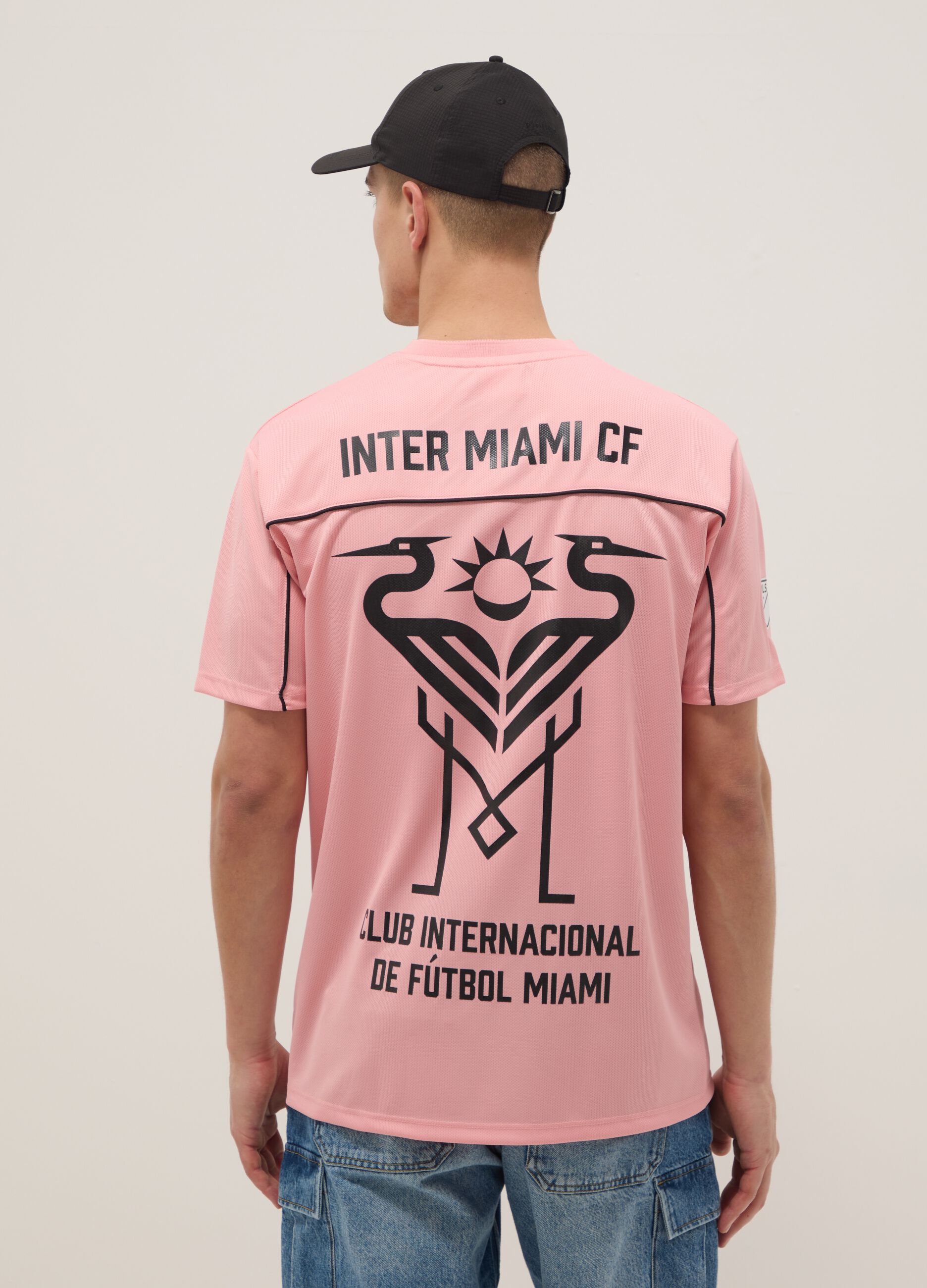 Inter Miami CF regular fit pink pure cotton T-shirt