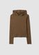 Camelfarbenes Shirt aus stretchiger Viskose mit Rundhalsausschnitt_0