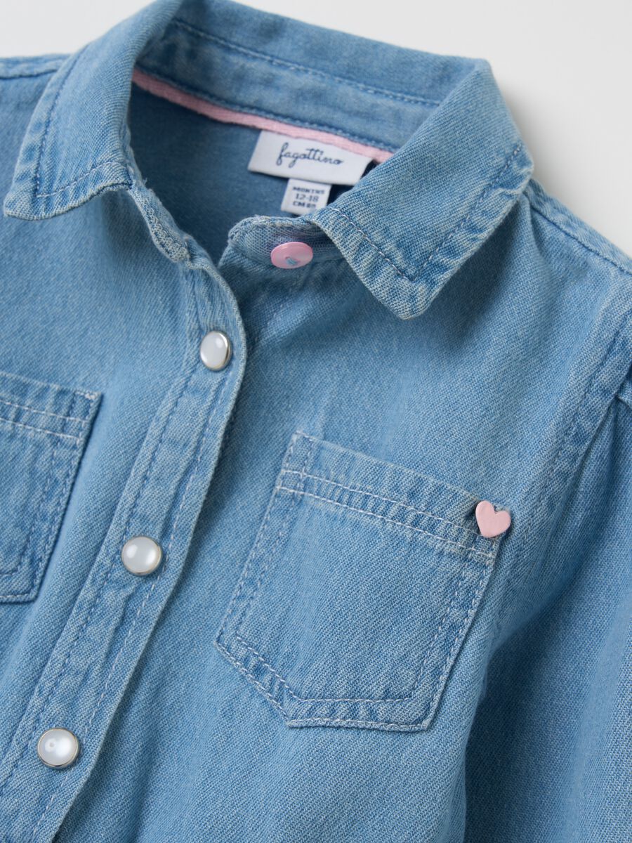 Jeanskleid mit Faltenrock_2