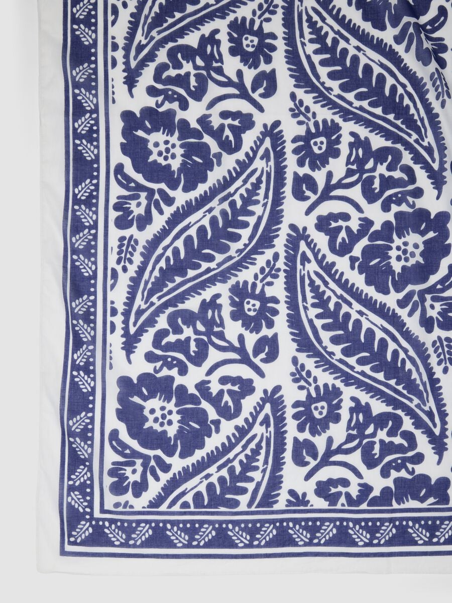 Blue and white pure cotton pareo_4