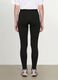 Schwarze Slim-Fit Leggings aus elastischer Baumwolle_2
