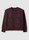 Purple cotton-blend crew-neck sweatshirt with floral embroidery_4