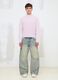 Mohair-Pullover mit Rundhalsausschnitt in Hellrosa_2