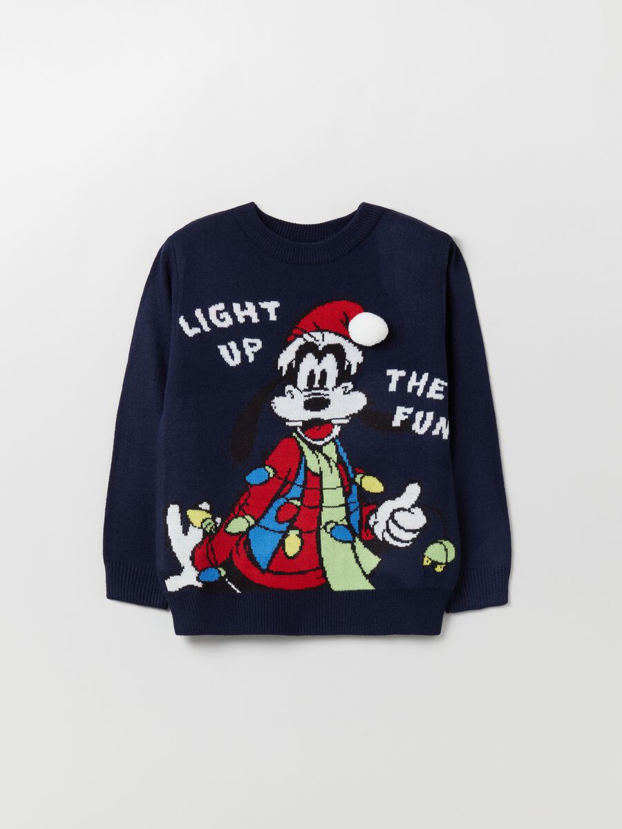 Christmas pullover with Goofy drawing_0