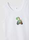 Bipack di canotte in puro cotone organico con stampa Mario Kart_2