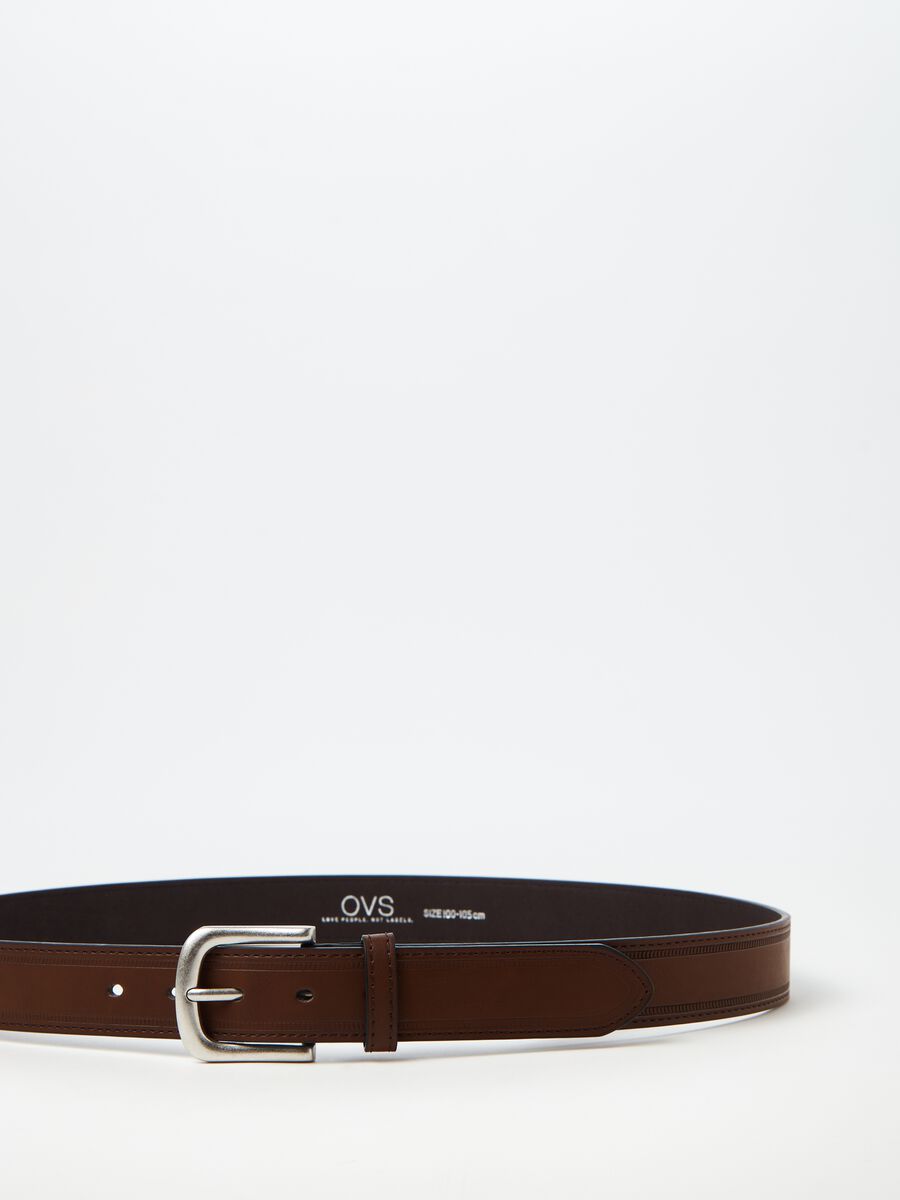 Belt with vintage finish buckle_2