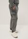 Boys' grey cotton blend cargo jogger trousers regular fit_2