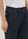 Blue denim baggy-fit pure cotton jeans with paper-bag waist_3