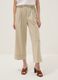Beige Palazzo-Hose aus elastischer Viskose_1