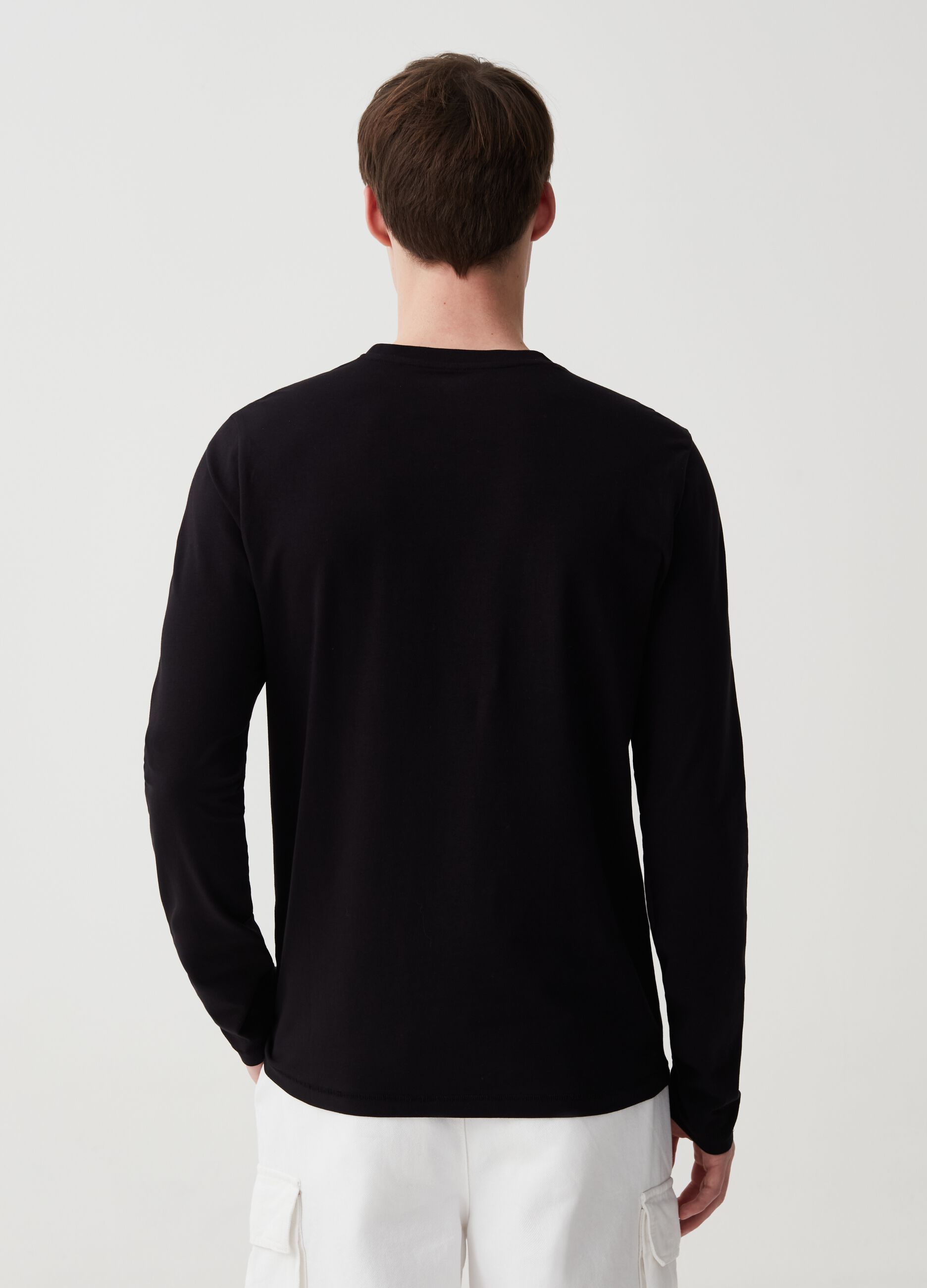 Long-sleeved T-shirt in jersey