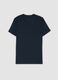 Blue pure Supima cotton V-neck T-shirt, regular fit_6