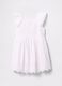 White dress in cotton with openwork flowers_1