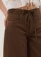 Brown pure cotton Bermuda shorts_3