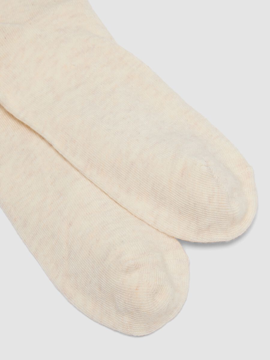 2er-Pack Socken in Rosa und Beige aus Bio-Baumwollmix mit Wellenkante_1