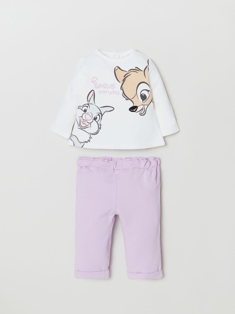 Bambi and Thumper print T-shirt and trousers set_0