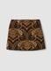 Kurzer brauner Rock mit Paisley-Muster_4