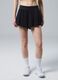 Schwarze plissierte Sportshorts ALTAVIA COURT aus Stretchmaterial mit herausnehmbarer Innenhose_1
