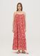 Women's long dress in multicoloured viscose wide fit_0