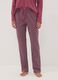 Pink pure organic cotton pyjamas with Henley neckline_2