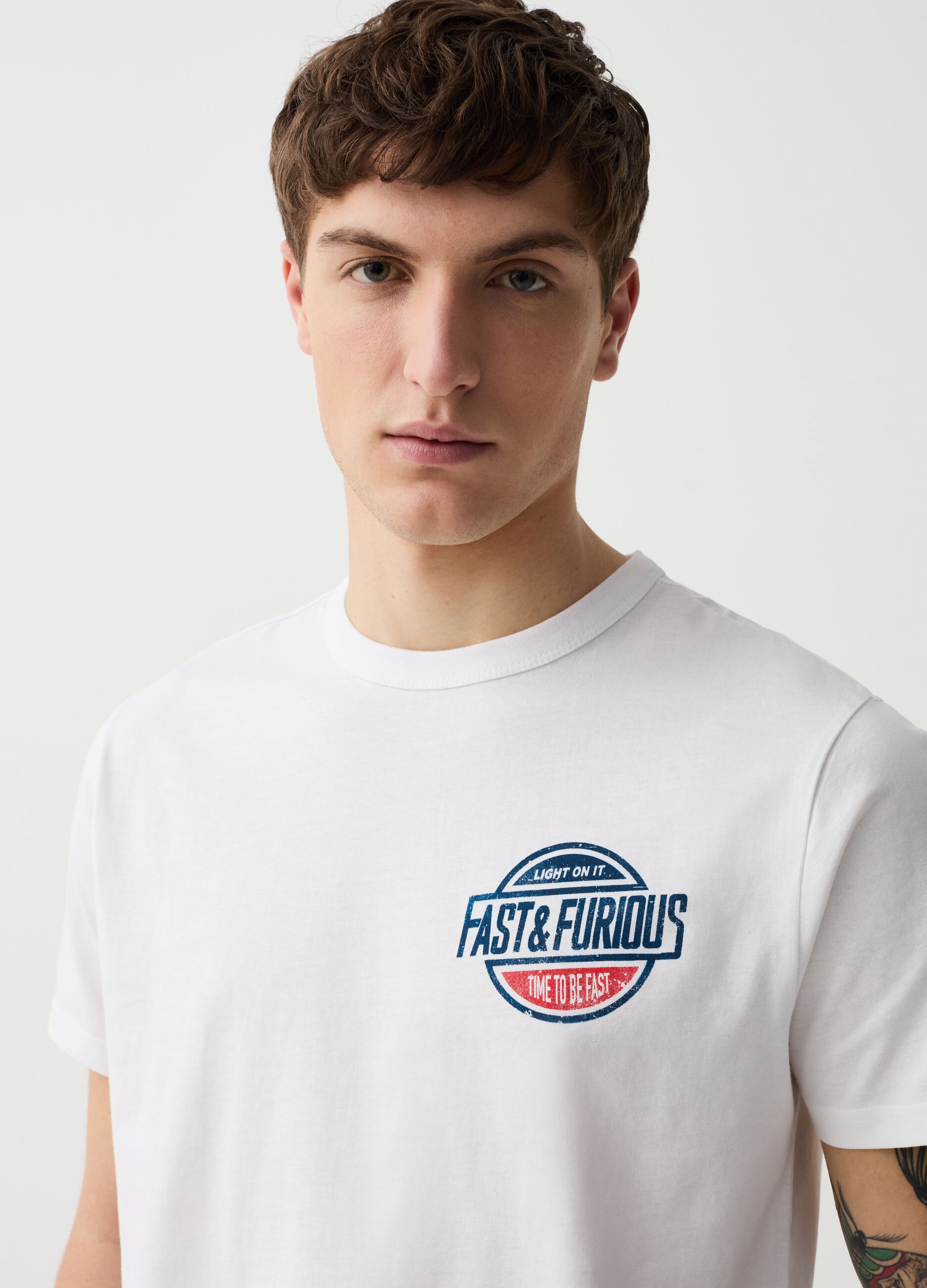 T-shirt con stampa Fast and Furious