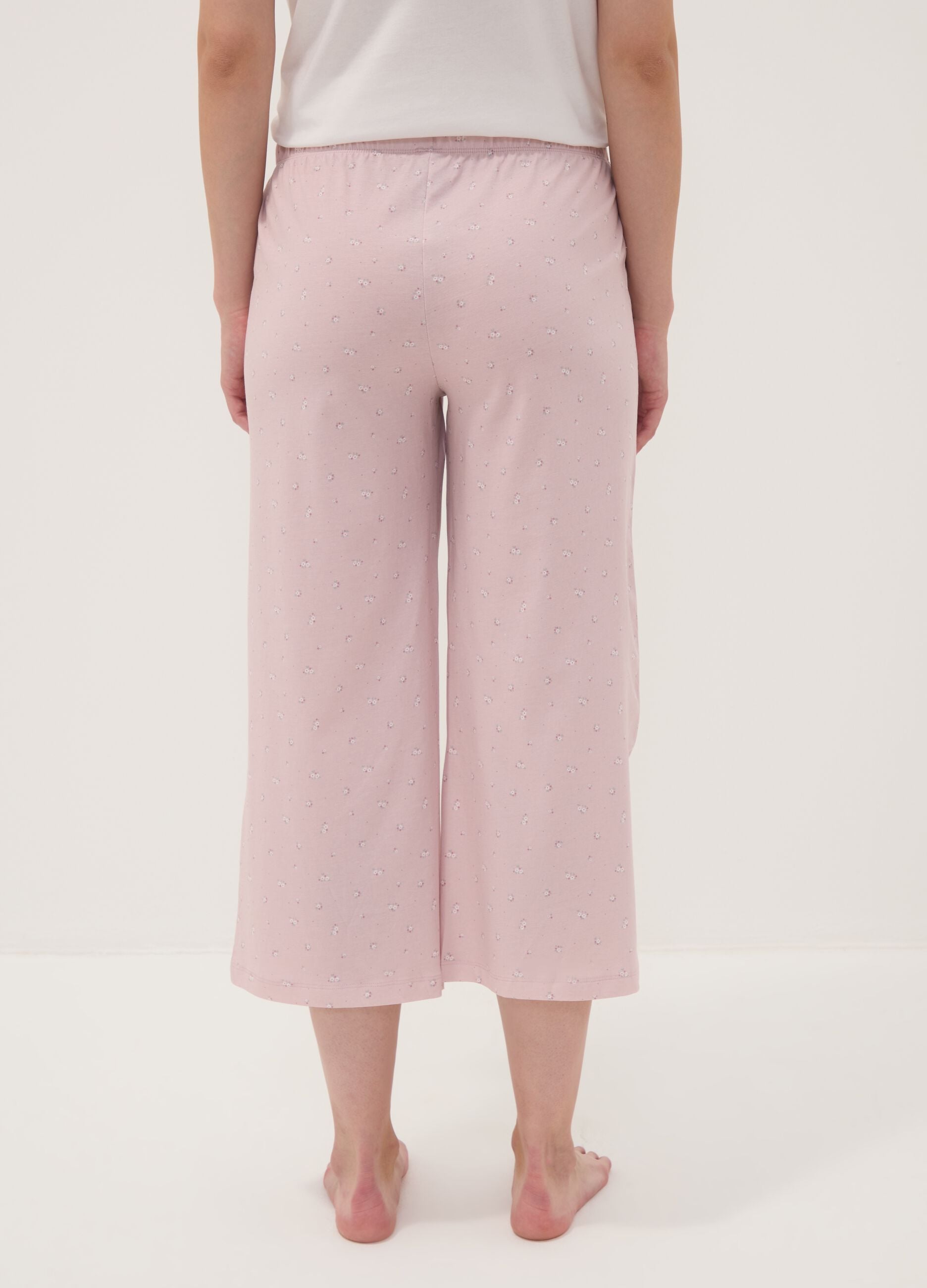 Pink organic cotton pyjama trousers