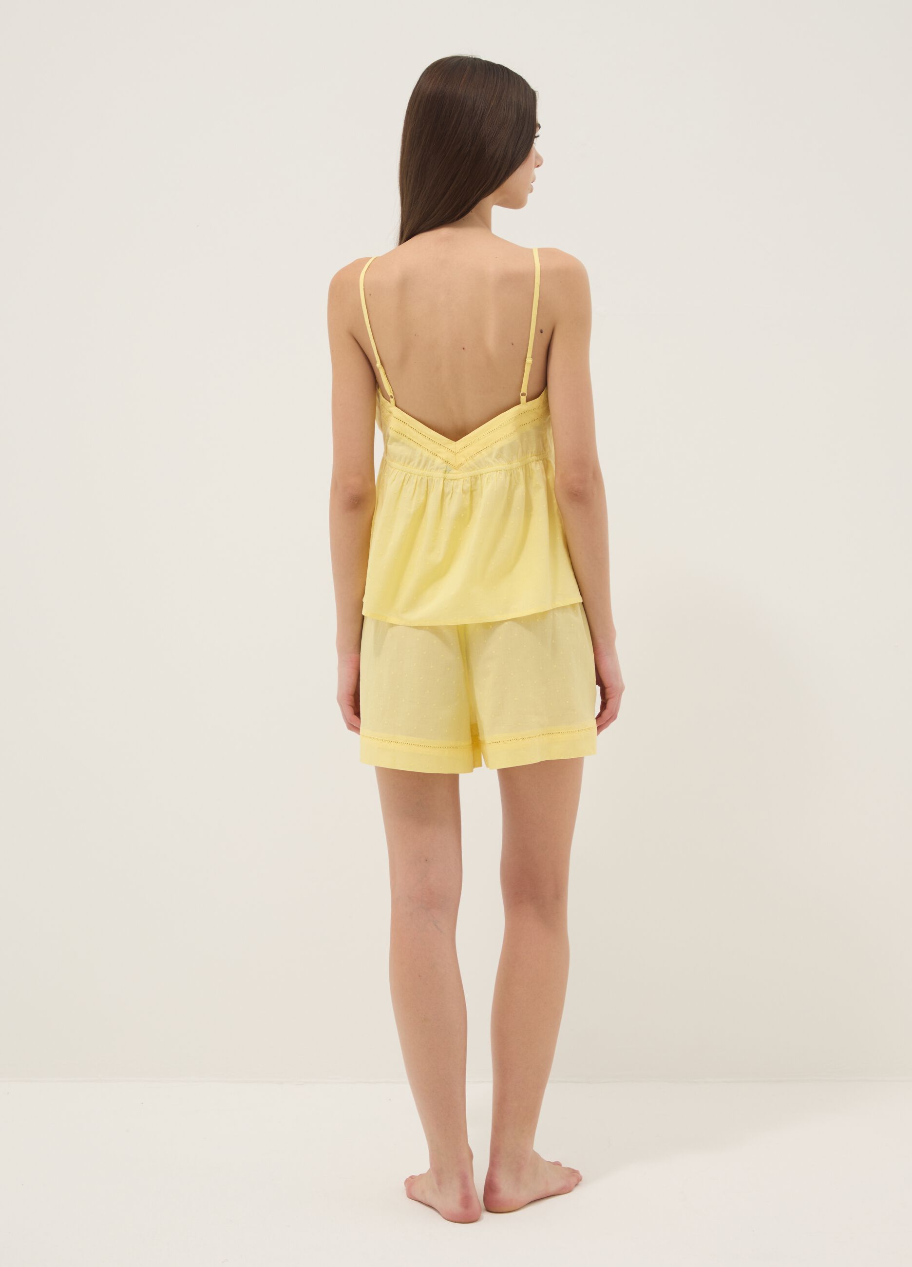 Yellow organic cotton pyjamas