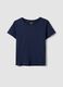 Blue Regular Fit Pure Cotton Short Sleeve T-Shirt_4