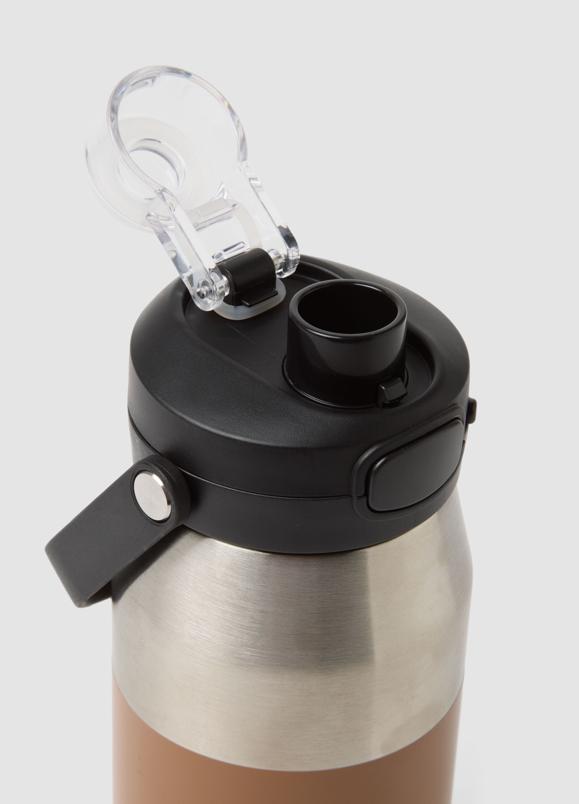 Braune ALTAVIA Trinkflasche mit wiederverschlie&szlig;barem Deckel
