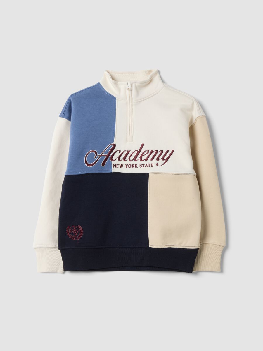 Multicolour cotton-blend regular-fit crew-neck sweatshirt_0