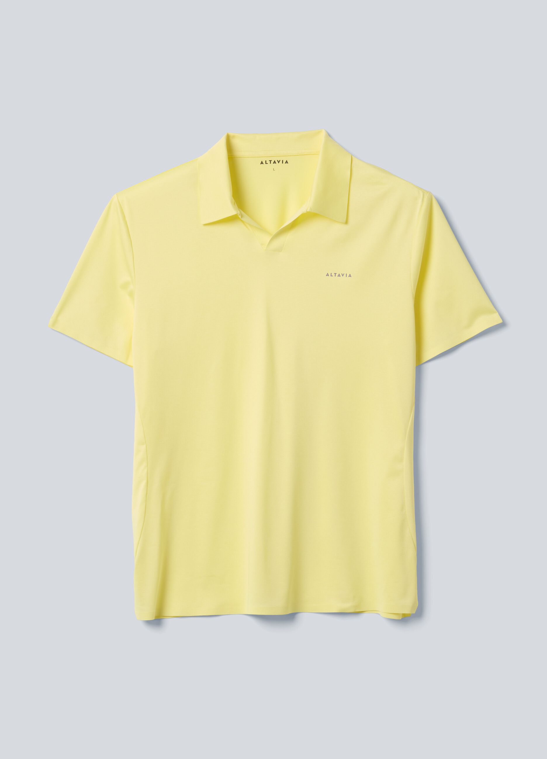 Gelbes ALTAVIA COURT Sport-Poloshirt aus Stretchmaterial