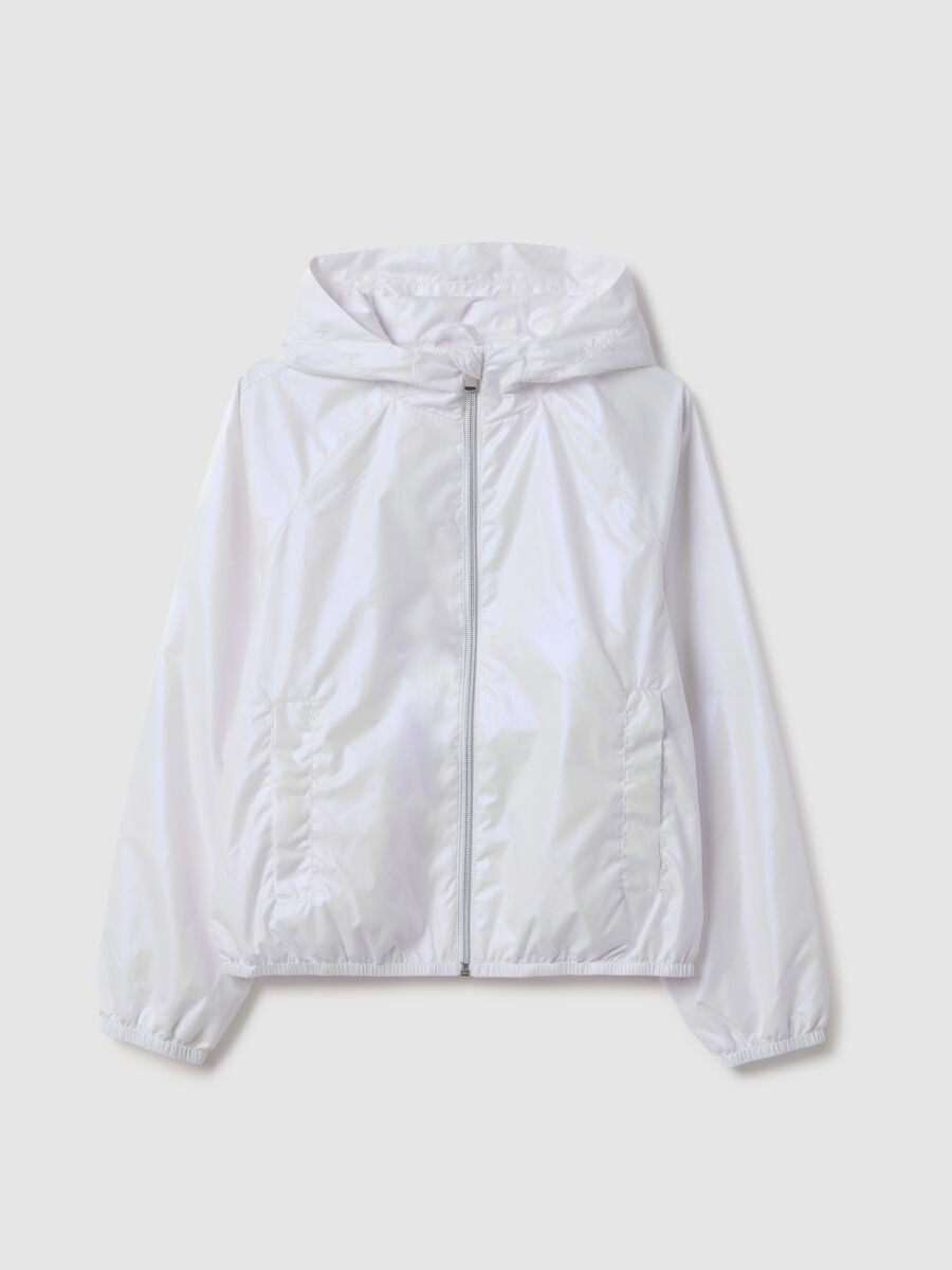 Veste Blanche &agrave; Capuche Regular Fit pour Filles_3