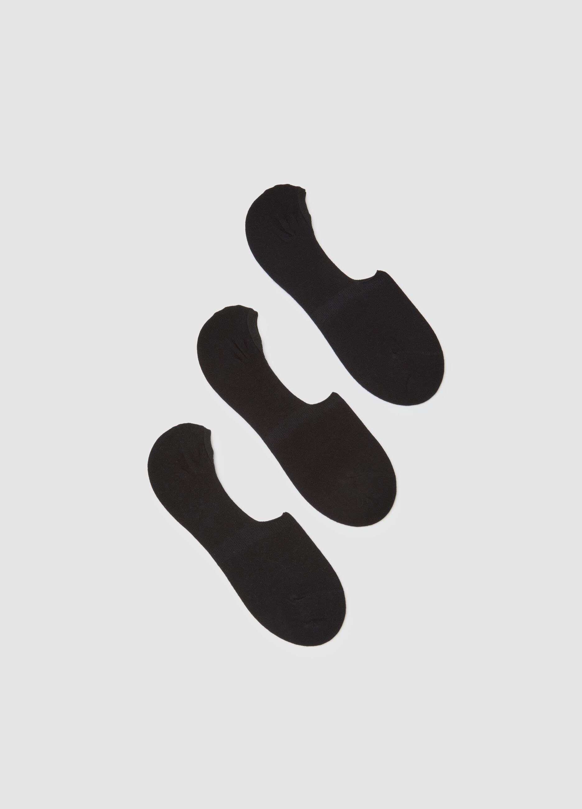 Black Cotton Blend Sock Set