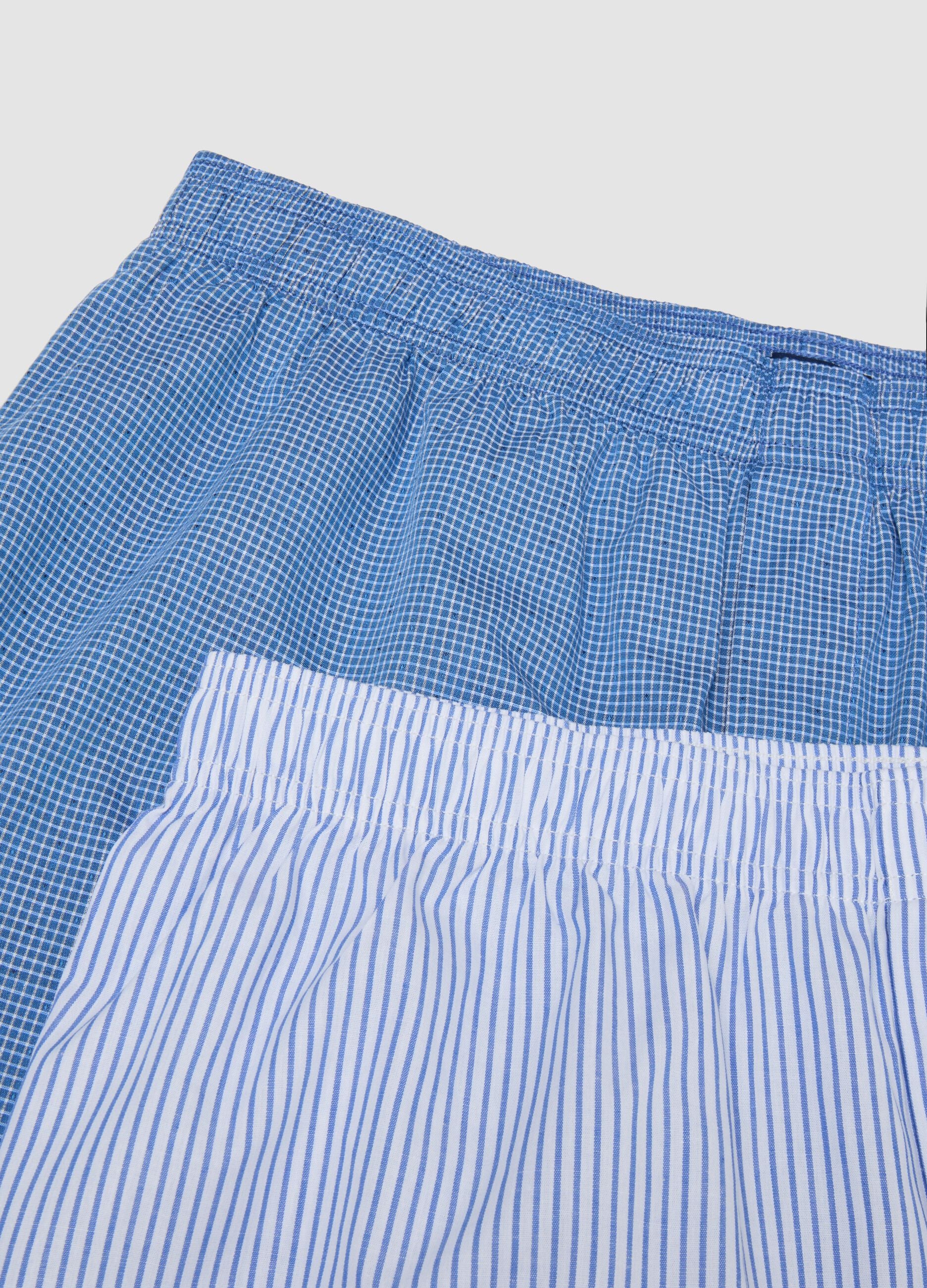 Pack de 2 boxers azuis em puro algod&atilde;o org&acirc;nico