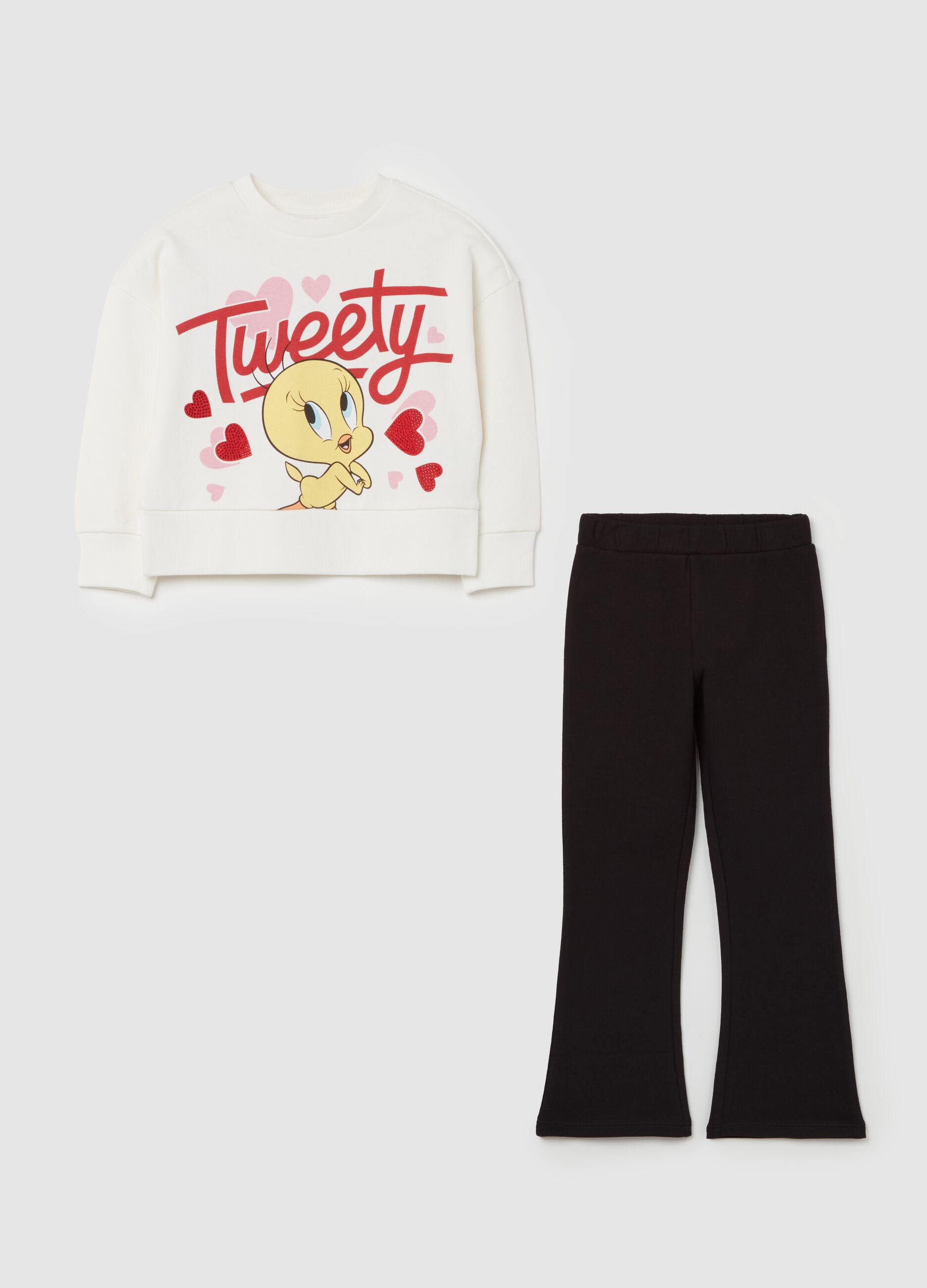 Jogging set with Tweetie Pie print