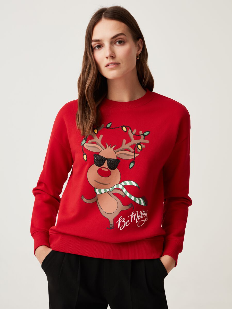 Sweatshirt with Rudolph the Red-nosed Reindeer print_0
