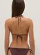Brown stretch triangle bikini top with sparkling details_4
