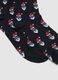 Black Cotton Blend Christmas Socks_2