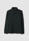 Grey long-sleeve stretch cotton polo shirt, regular fit_0